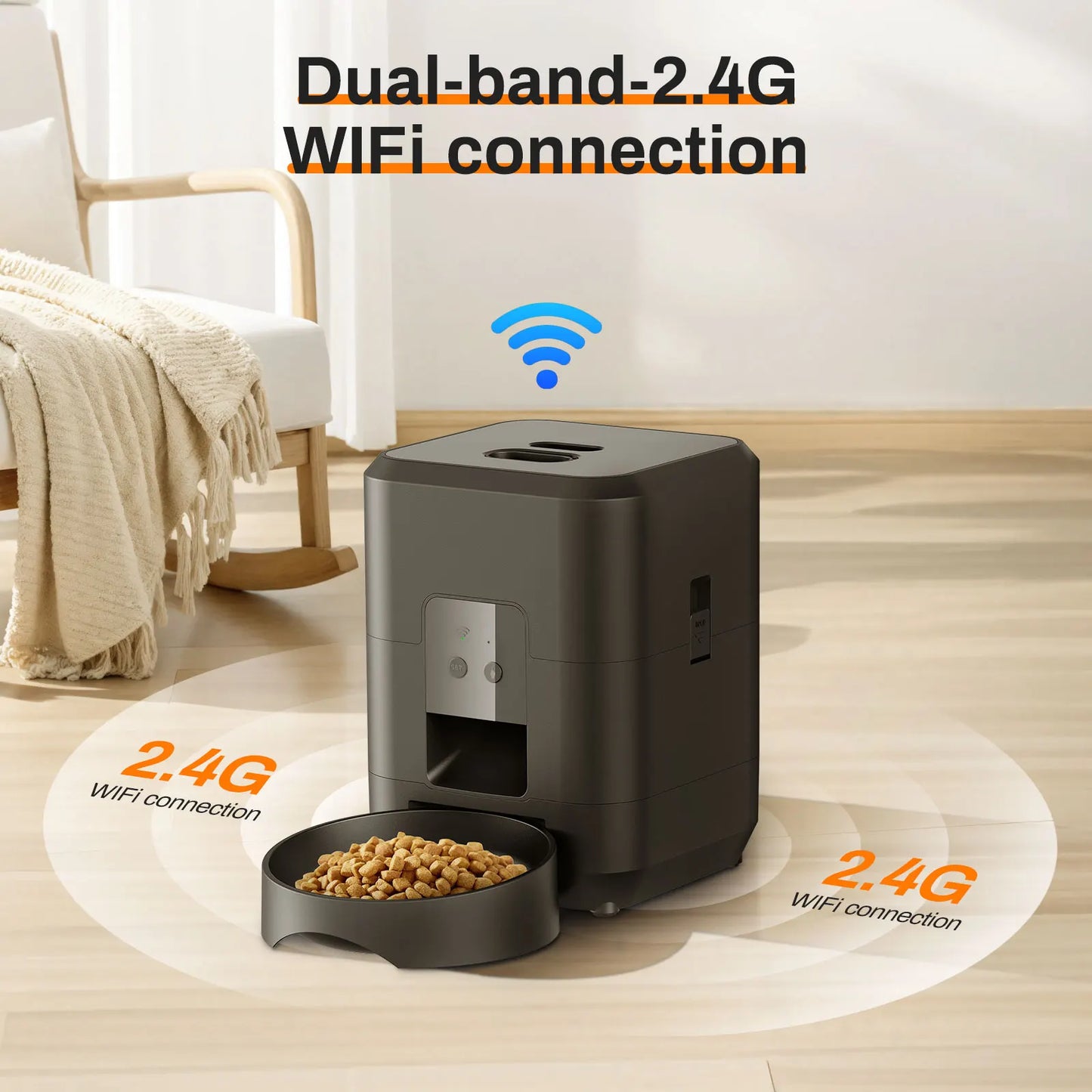 Smart-Schedule Automatic Feeder | 2L Precision Dispenser