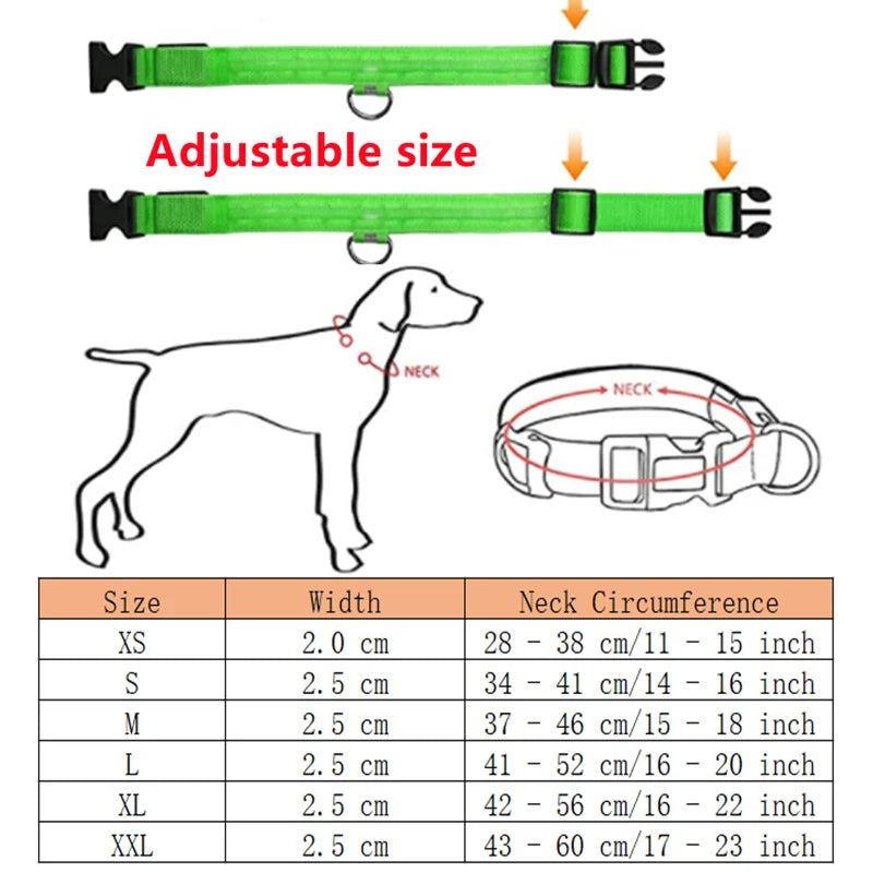 Guardian Glow LED Safety Collar | USB Rechargeable