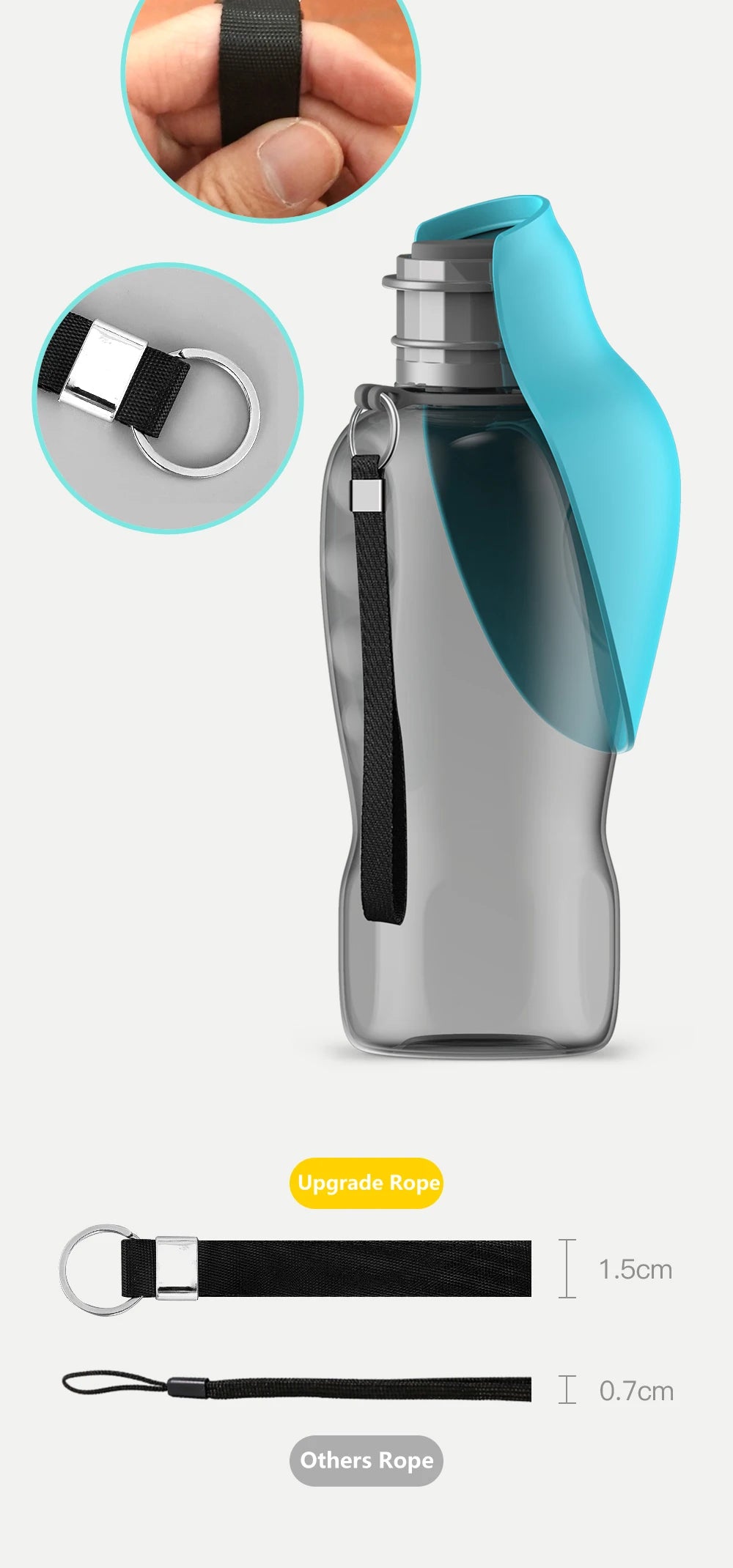 AquaRoam | Large Foldable Travel Bottle