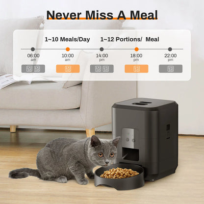 Smart-Schedule Automatic Feeder | 2L Precision Dispenser
