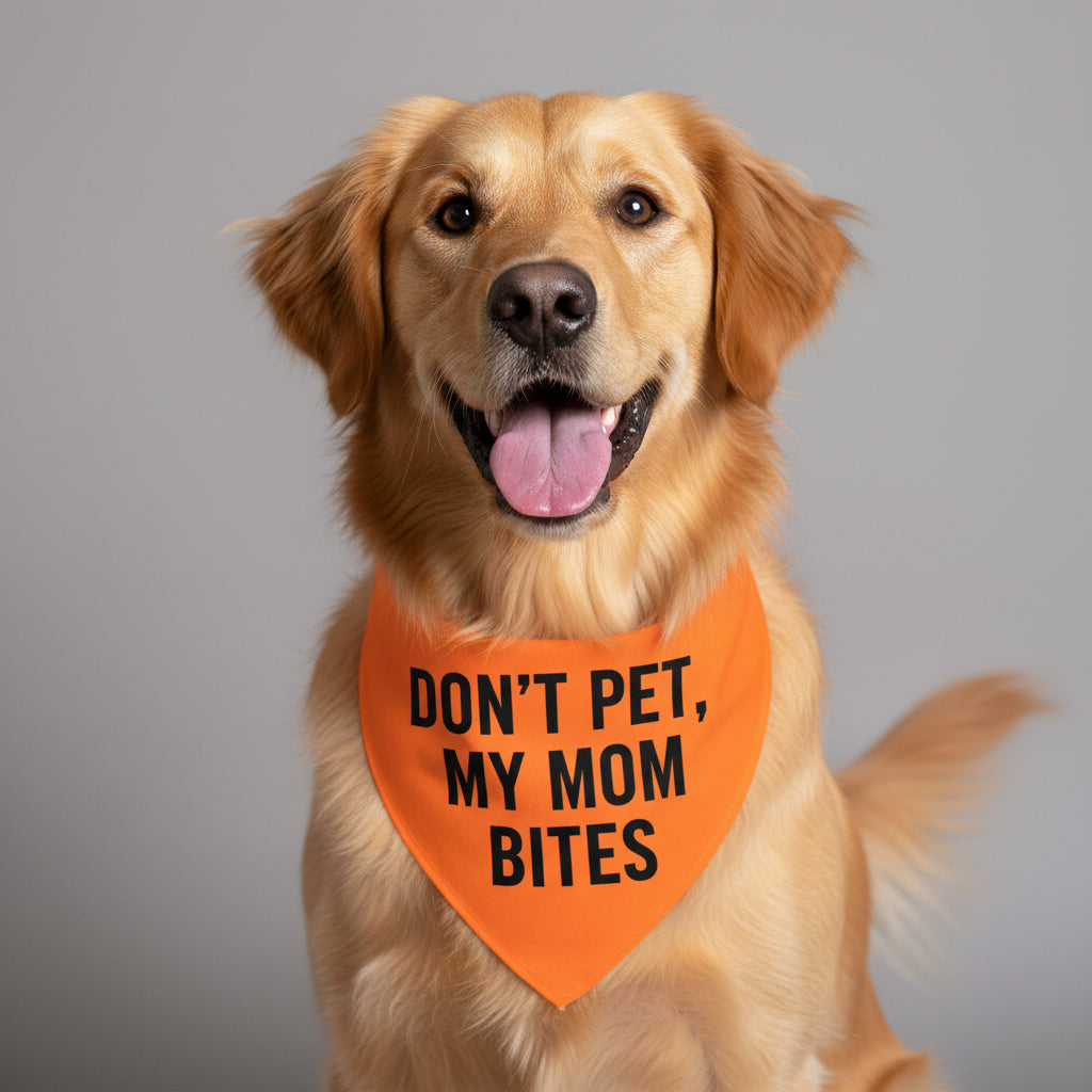 The "Mom Bites" Dog Bandana