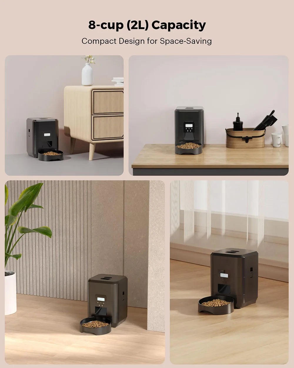 Smart-Schedule Automatic Feeder | 2L Precision Dispenser