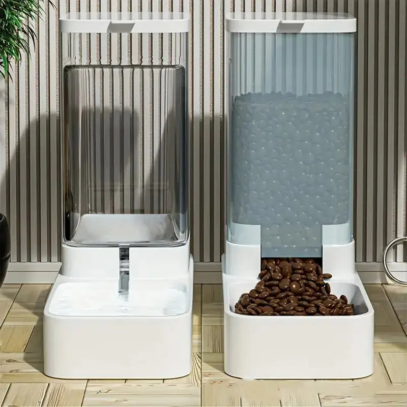 Gravity-Flow Auto Feeder & Waterer Set (3.8L)
