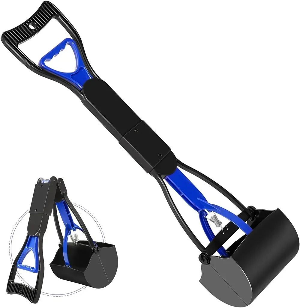 Back-Saving Pooper Scooper | Long Handle & Easy-Grip Jaw