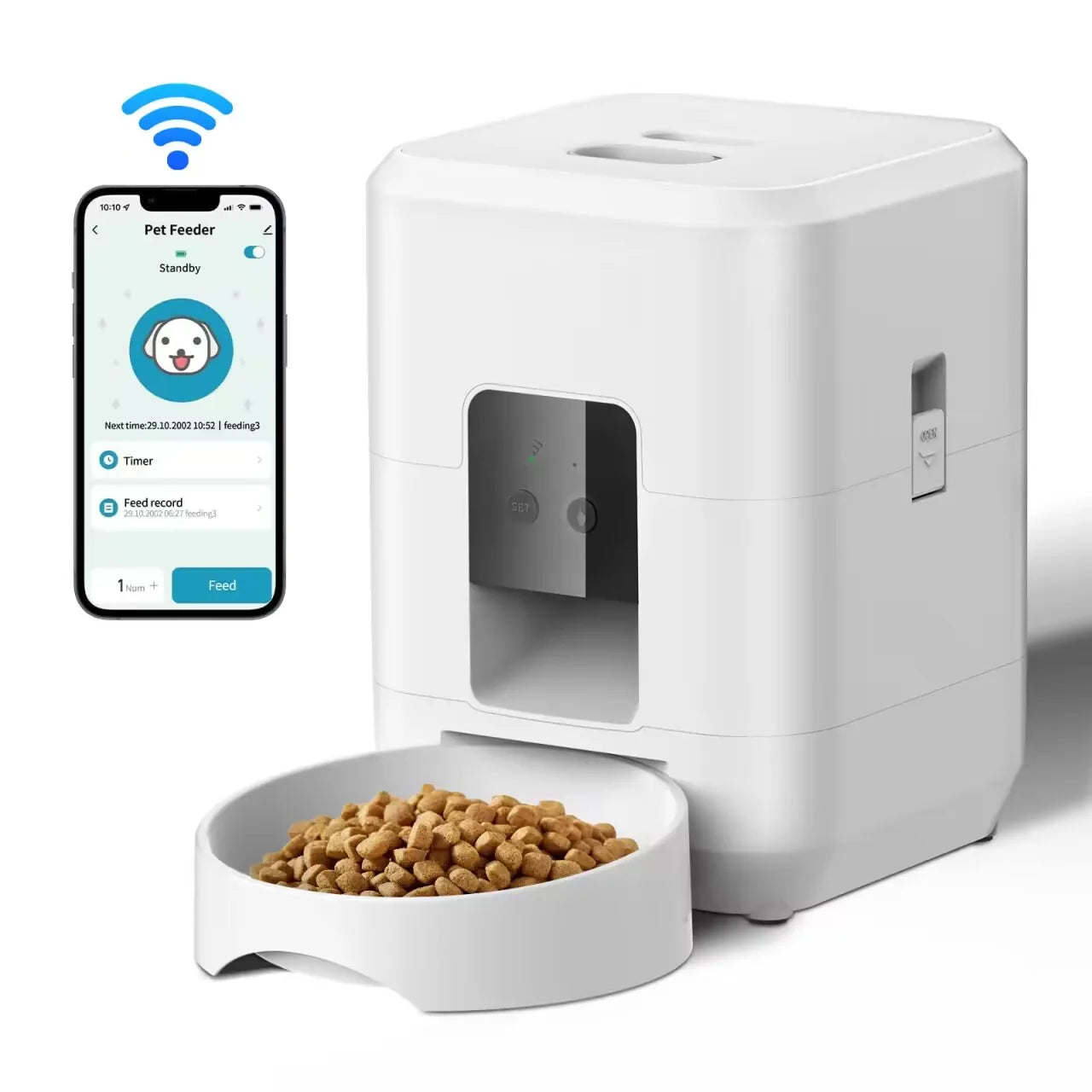 Smart-Schedule Automatic Feeder | 2L Precision Dispenser