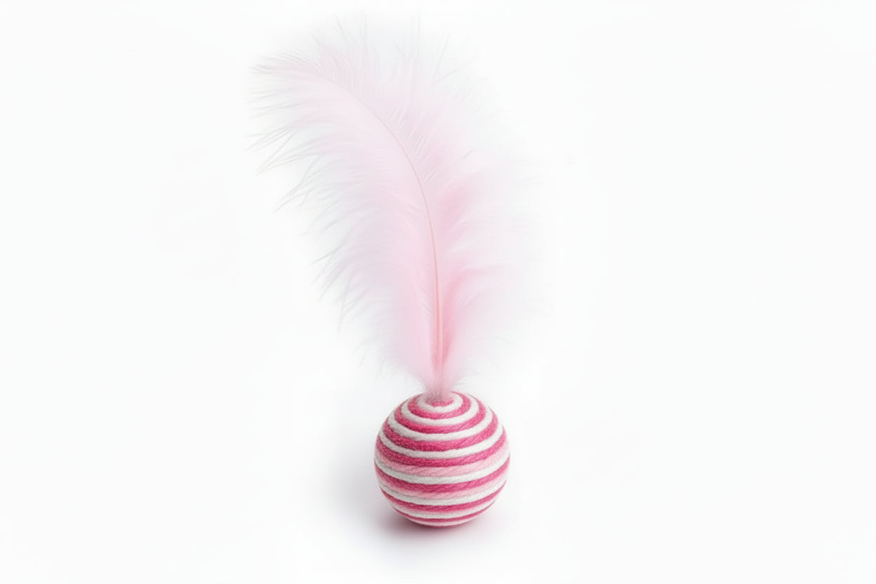 The AeroPlume Natural Feather Cat Toy